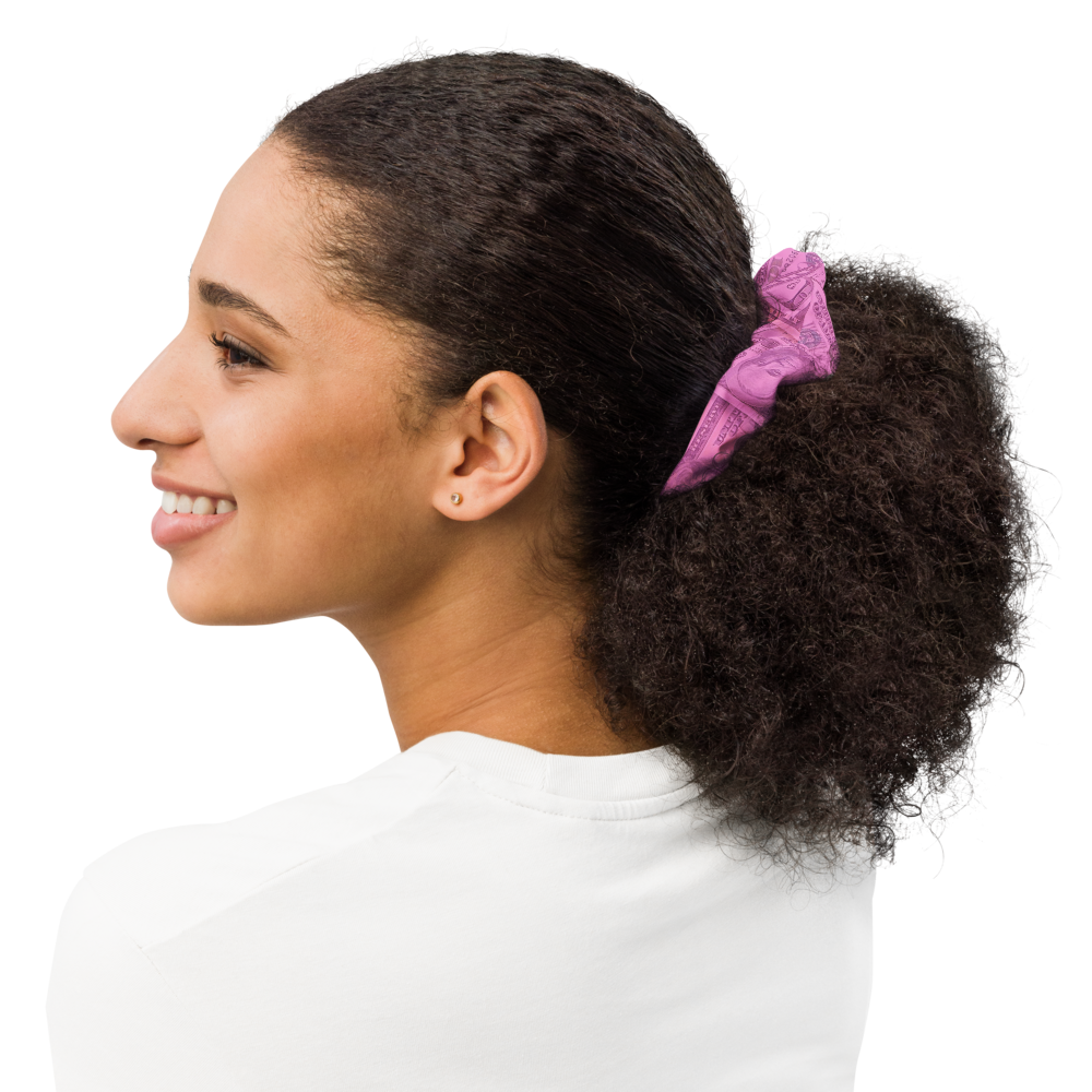 Benjamins Pink Money Scrunchie