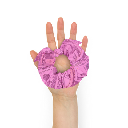 Benjamins Pink Money Scrunchie