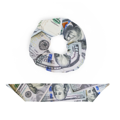 Benjamins Money Print Scrunchie