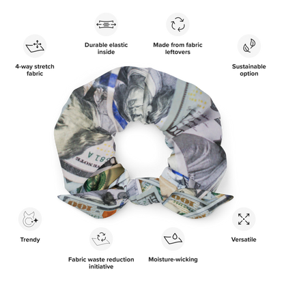 Benjamins Money Print Scrunchie