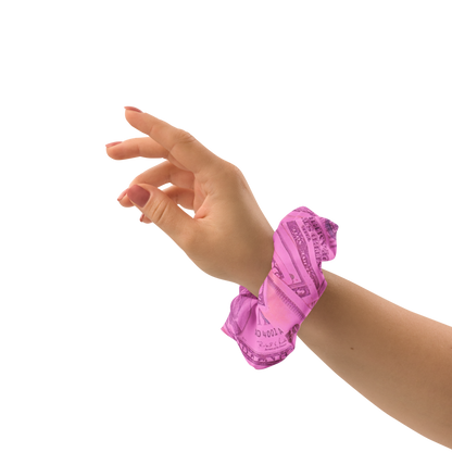 Benjamins Pink Money Scrunchie