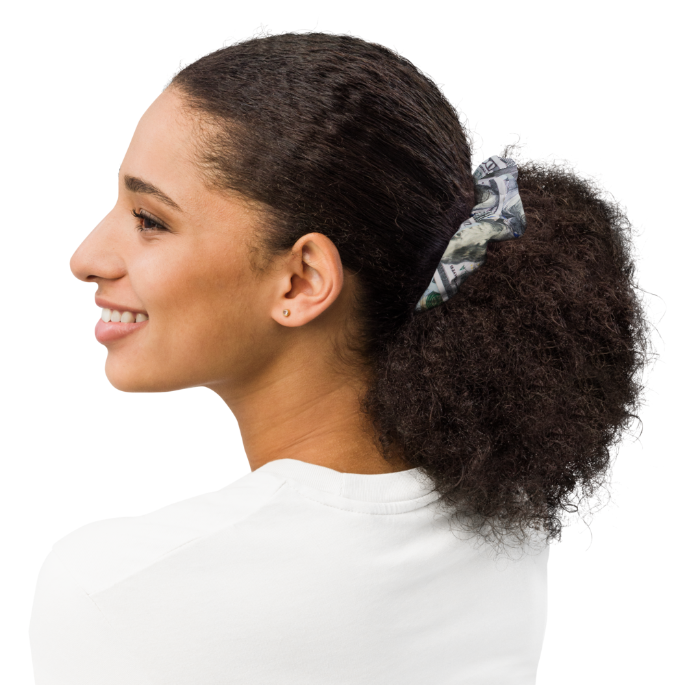 Benjamins Money Print Scrunchie