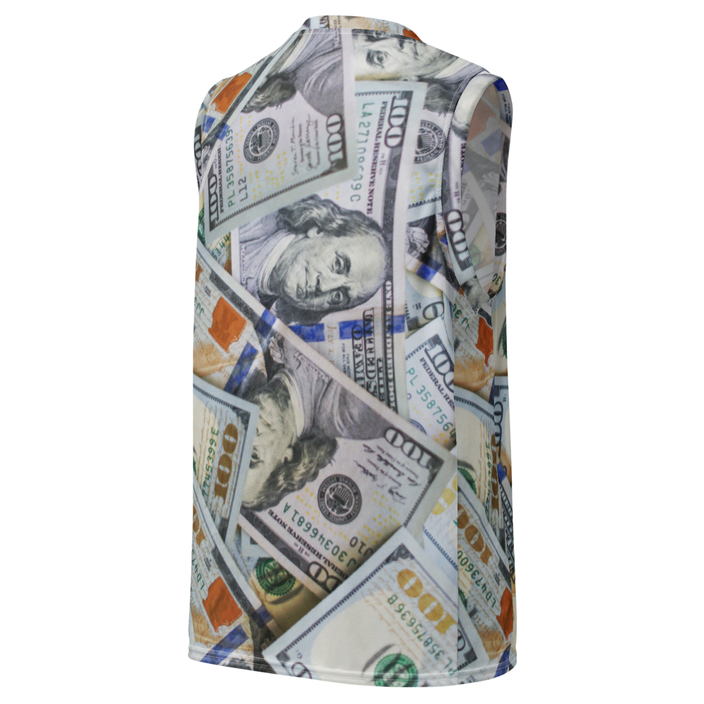 Benjamin Buckets - Money Print Recycled Basketball Jersey