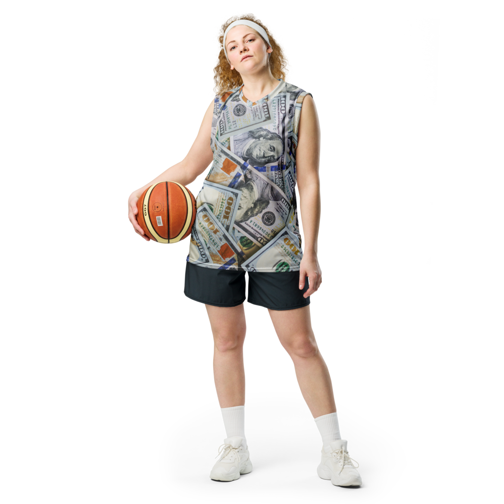 Benjamin Buckets - Money Print Recycled Basketball Jersey