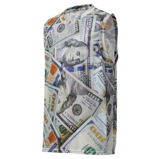 Benjamin Buckets - Money Print Recycled Basketball Jersey