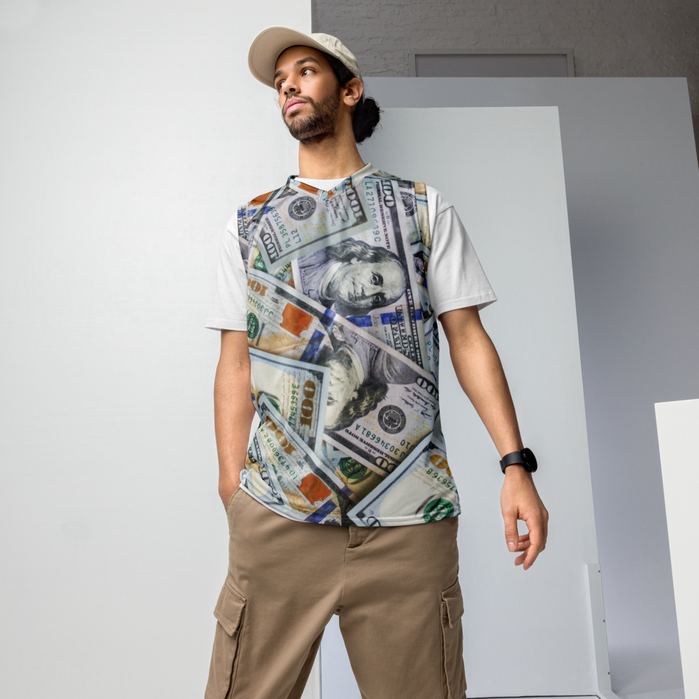 Benjamin Buckets - Money Print Recycled Basketball Jersey